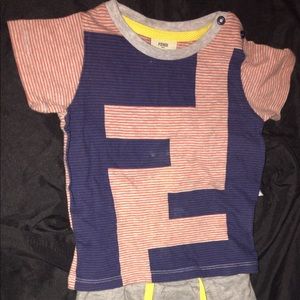 Baby boy fendi two piece set